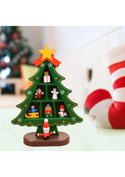 Noel Ağacı Dekor Ekran Sahne Pencere Için 3D Ahşap Maske Xmas Orta Izgara Kırmızı (Yurt Dışından) modelleri