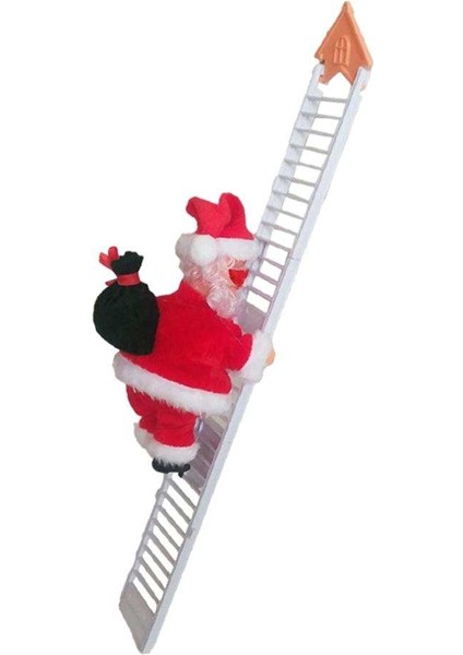 Elektrikli Tırmanma Halatı Noel Baba Noel Hediye Ev Için Yeni Yıl Parti Kapısı Tek Merdiven A (Yurt Dışından)