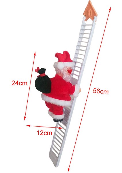 Elektrikli Tırmanma Halatı Noel Baba Noel Hediye Ev Için Yeni Yıl Parti Kapısı Tek Merdiven A (Yurt Dışından) fiyatları