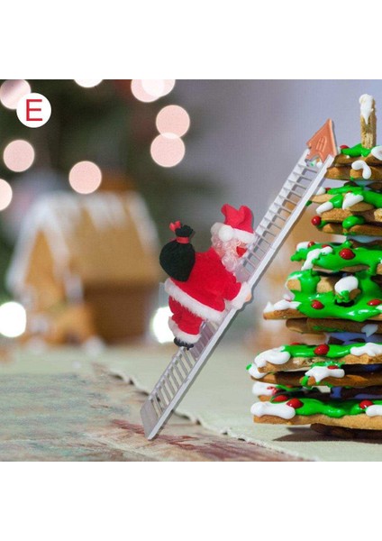 Elektrikli Tırmanma Halatı Noel Baba Noel Hediye Ev Için Yeni Yıl Parti Kapısı Tek Merdiven A (Yurt Dışından) modelleri