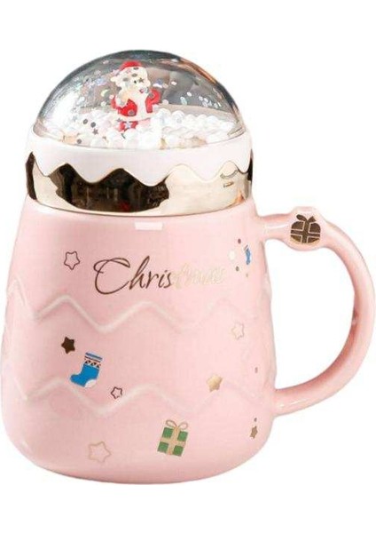 401-500 ml Seramik Kahve Kupa Noel Baba Süt Kupası Teacup Noel Yetişkinler Hediyeler Mavi (Yurt Dışından) fiyatları