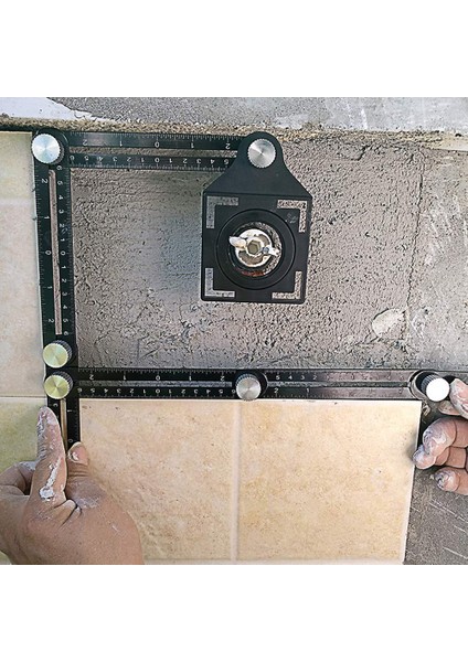 5328 Çok Fonksiyonlu Alüminyum Delik Ayarlayıcı Şablon Cetveli modelleri