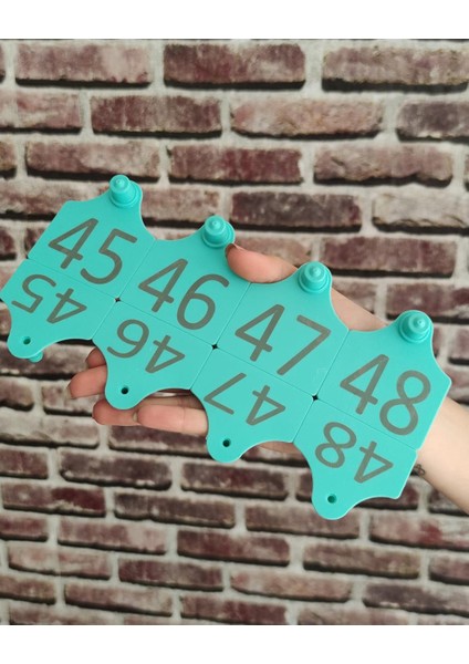 Büyükbaş Hayvan Kulak Küpesi Mavi 1-450 Arası