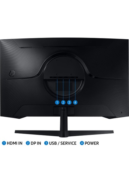 Odyssey G5 32" 1ms 165 Hz VA WQHD (Display Port+HDMI) Freesync Premium Curve Monitör LS32AG550EUXUF