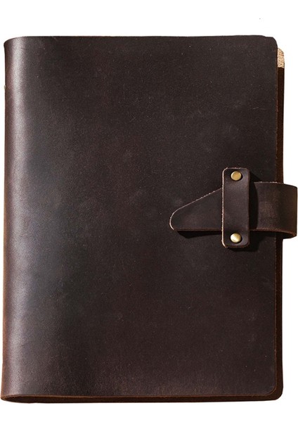 puluz A5 Sığır Derisi Retro Gevşek Yapraklı Defter Kahverengi (Yurt Dışından)