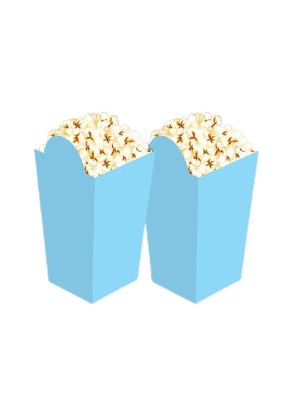 p parti oyunevi Parti Oyun Evi Mavi Popcorn Mısır Kutusu 8'li