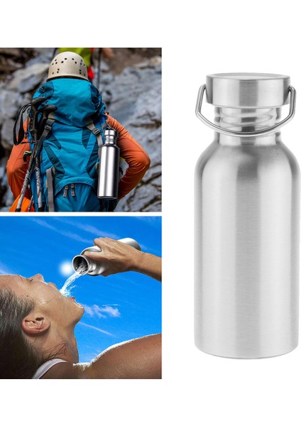 500 ml Spor Paslanmaz Çelik Su Şişesi Su Şişesi Bisikletçiler Için Açık 19.3x7.2 cm (Yurt Dışından) fiyatları