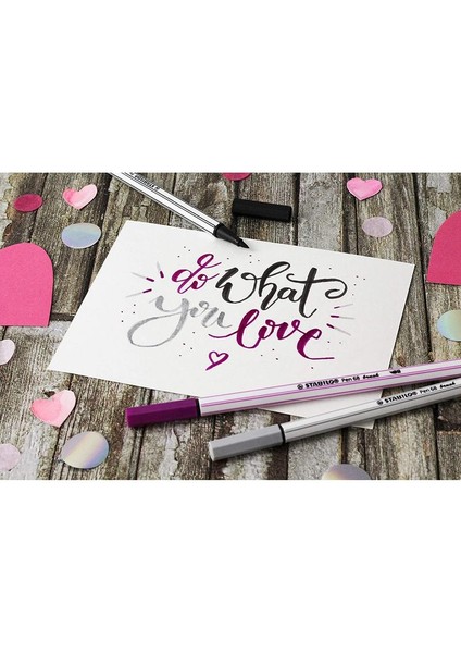Pen 68 Brush Arty Fırça Uçlu Keçeli Kalem Seti 12'li fiyatları