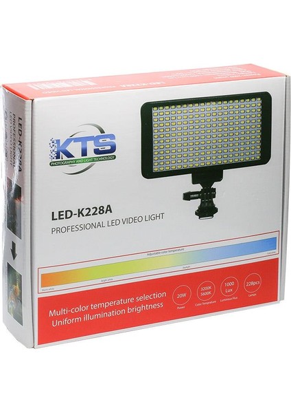 LED-K228A Profesyonel Video LED Işık fiyatları