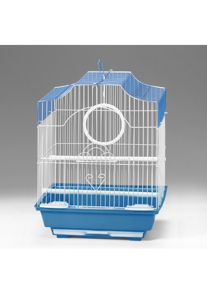 Qh Pet Kanarya Muhabbet Kuşu İçin Kuş Kafesi 30 x 23 x 39 cm Mavi