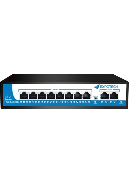 EX-10120P 8 Port Poe Switch + 2 Port Fe Port