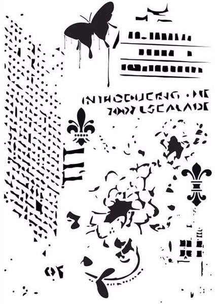 Mıx Media Stencıl Ma Serisi MA67 21 x 29 cm