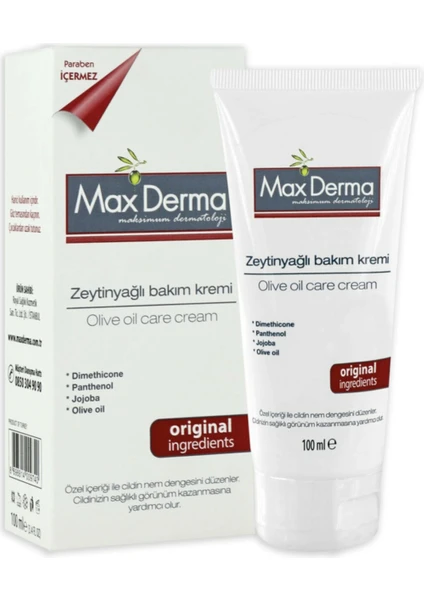 Max Derma Maxderma Zeytinyağlı Bakım Kremi