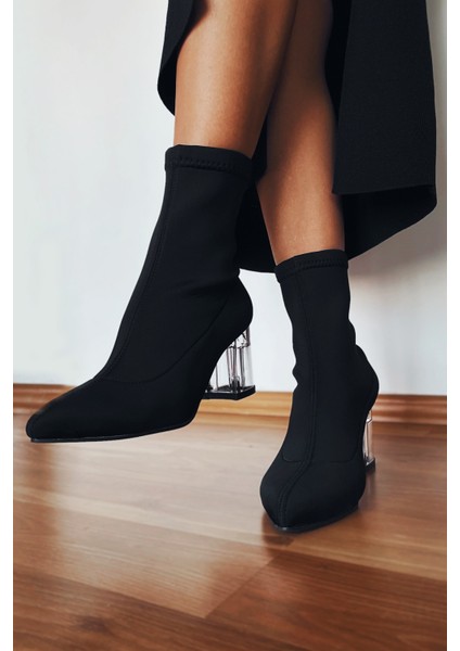 Kadın Siyah Çorap Çizme Kısa Çizme fiyatları