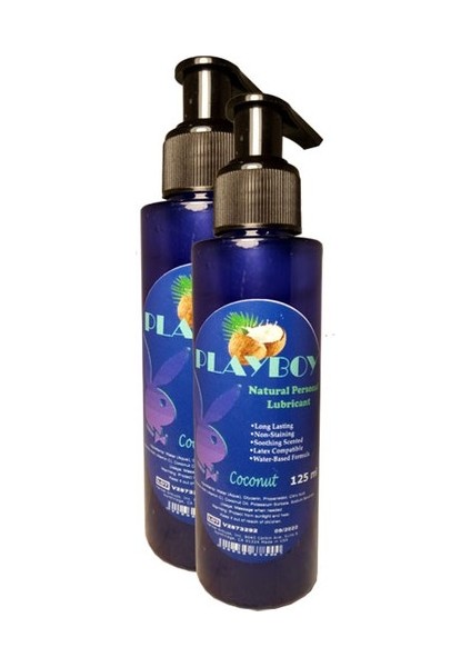 Aromaterapi Coconut Flavor Natural Personal Lubricant 125 ml Hindistancevizi Aromalı Jel 2 Adet