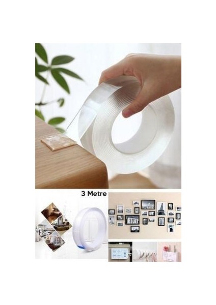 Çift Taraflı Bant Nano Teknolojili Yapıştırıcı 3 M modelleri