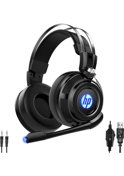 Oyuncu Kulaklık Mikrofonlu 1.2mt Ledli HP-H200