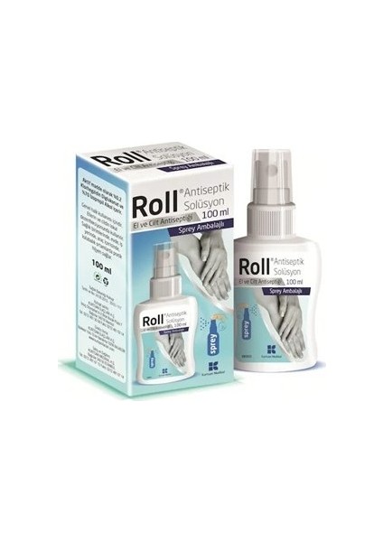 Solüsyon El ve Cilt Dezenfektanı 100 ml Sprey ( 5 Kutu )