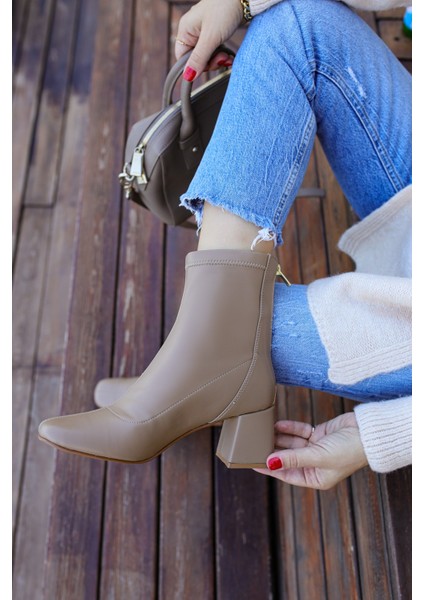 Loli Vizon Likralı Topuklu Kadın Bot indirimleri