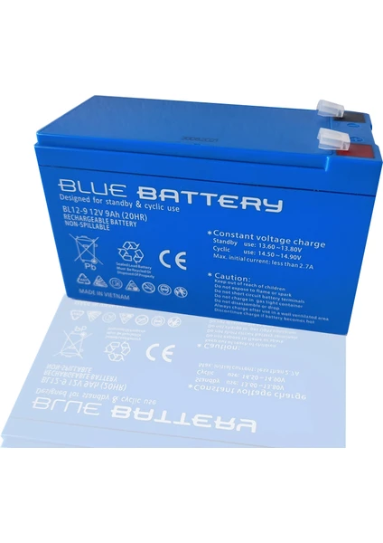 Blue Battery 12V 9 Ah Kuru Tip Akü