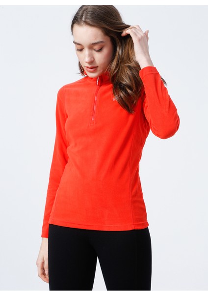 Pace Hz Plr Top Dik Yaka Uzun Kollu Normal Kalıp Düz Kırmızı Kadın Polar Sweatshirt fiyatları