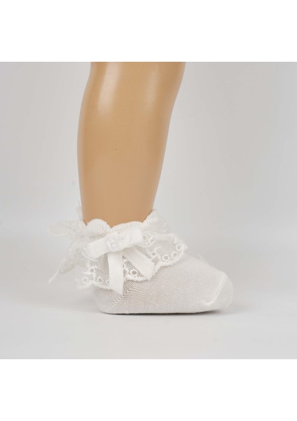 Arsen Aksesuarlı Kız Bebek Soket Çorap