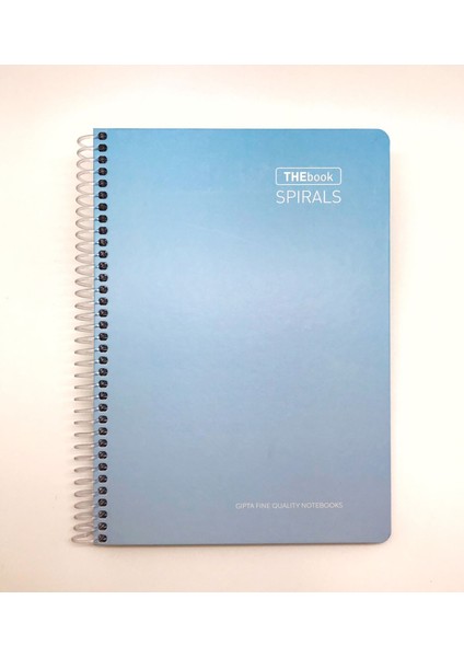 A4 Thebook Spiralli Sert Kapak Çizgili Defter 100 Yaprak Mavi