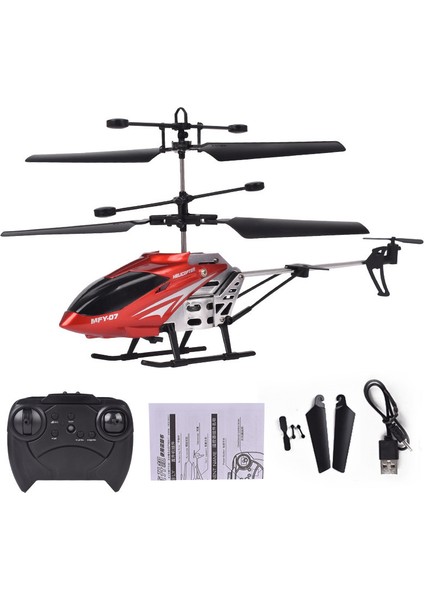 Elife Home Sakuraa Mini USB Rc Alaşımlı Helikopter - Kırmızı (Yurt Dışından)