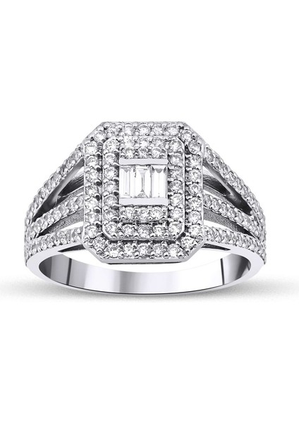 0,77 Karat Baget Yüzük