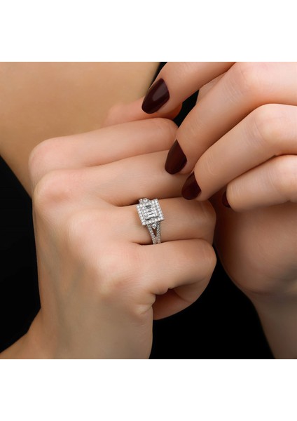 0,42 Karat Baget Yüzük fiyatları