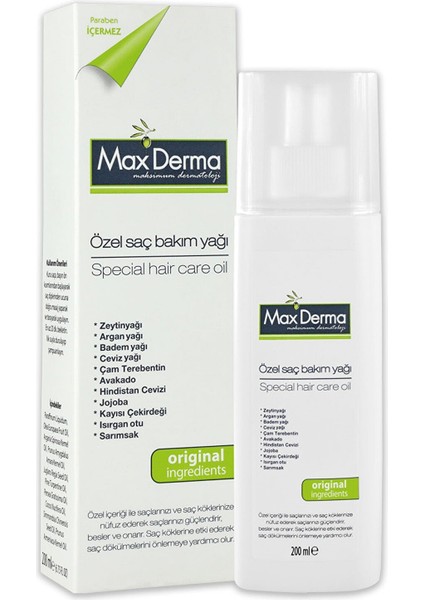 Max Derma Maxderma Sac Bakım Yağı