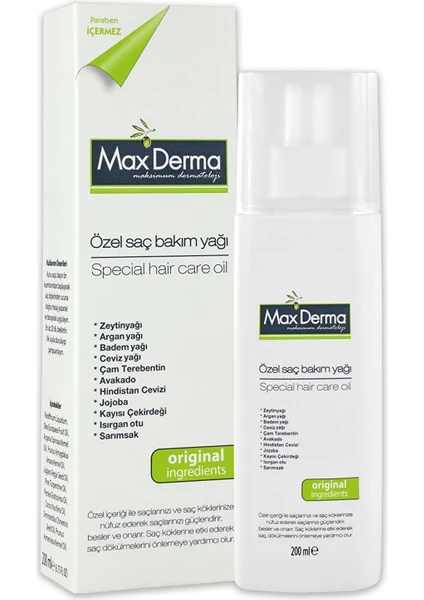 Max Derma Maxderma  Sac Bakım Yağı