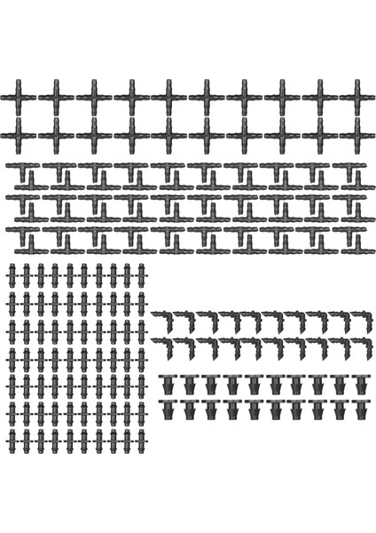 200 Adet Sulama Montaj Kiti Damla Sulama Dikenli Konnektörler (Yurt Dışından)