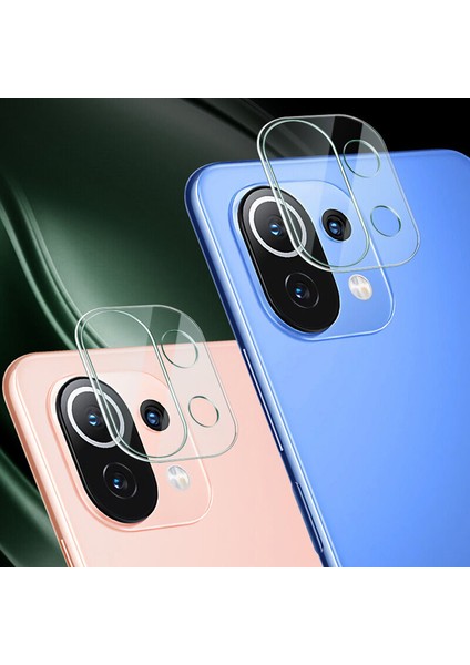 Xiaomi Mi 11 Lite Kamera Lens Koruyucu 3D Cam modelleri