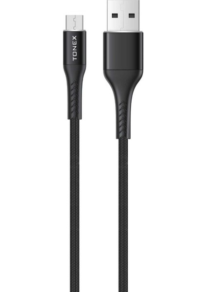 Delta Serisi Micro USB Qc3.0 3.4A USB Şarj ve Data Kablosu 1mt