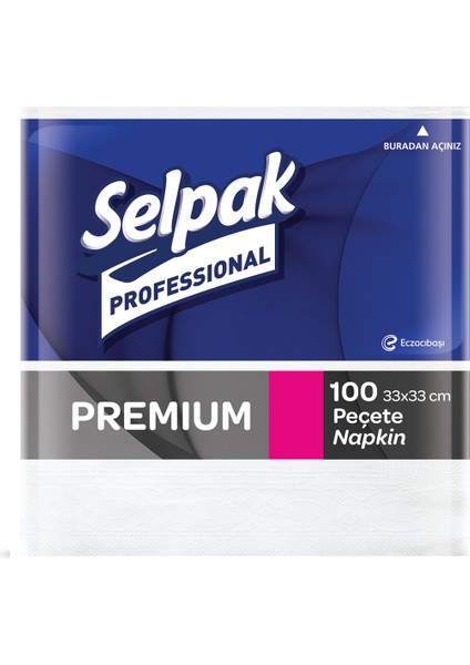 Selpak Professional Premium Peçete 33X33CM 100'LÜ