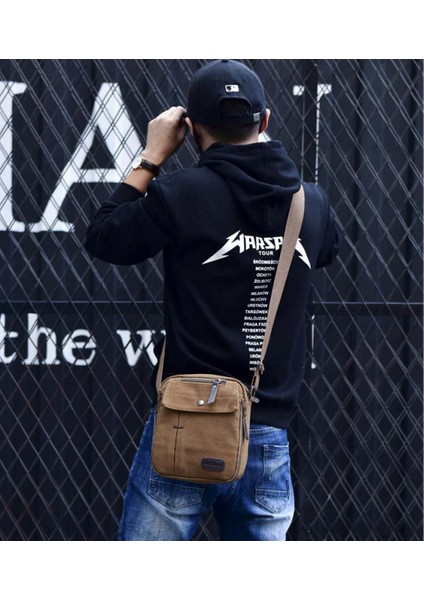 Erkek Kanvas Omuz Çantası Ordu Yeşili (Yurt Dışından) fiyatları