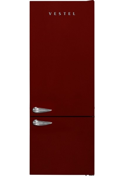 Retro NFK52001 Bordo No-Frost Buzdolabı