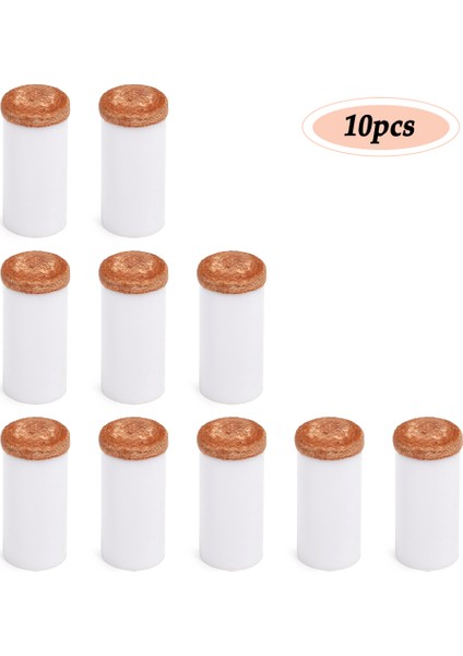 10 Adet Havuz Cue Ipuçları Sert Plastik Cue Çubuk Ferüle (Yurt Dışından)