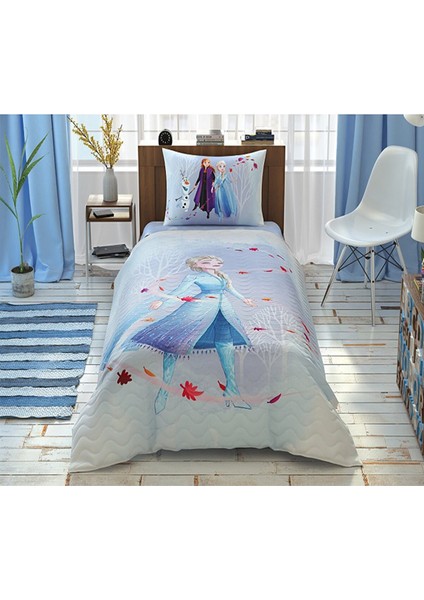 Lisanslı Tek Kişilik Kapitone Nevresim Takımı Frozen 2 Breeze