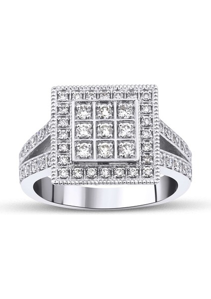 0,77 Karat Baget Yüzük