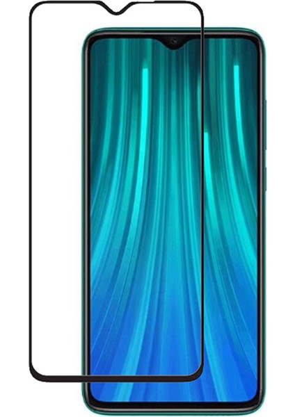 Xiaomi Redmi Note 8 Pro Tam Kaplayan Çerçeveli Tempered Ekran Koruyucu - Mat Siyah