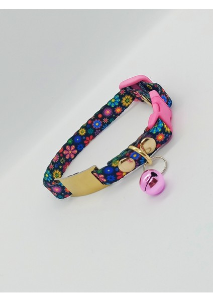 Çiçekli Kedi Tasması, Isimli Kedi Tasması, Kedi Künyesi 13-20 cm S fiyatları