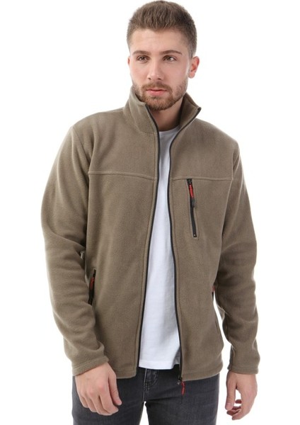 Honest Honest Bato Yaka Tam Fermuarlı Ceket Yeşil