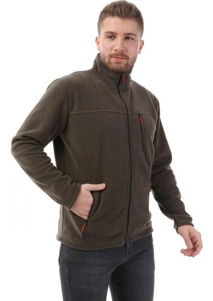 Honest Honest Bato Yaka Tam Fermuarlı Ceket Haki indirimleri