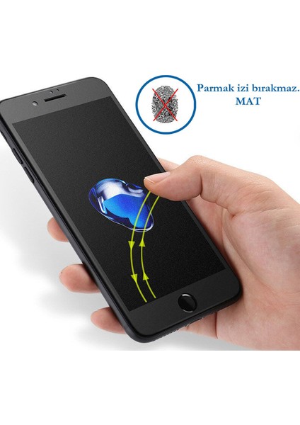 Huawei P30 Tam Kaplayan Çerçeveli Tempered Ekran Koruyucu - Mat Siyah