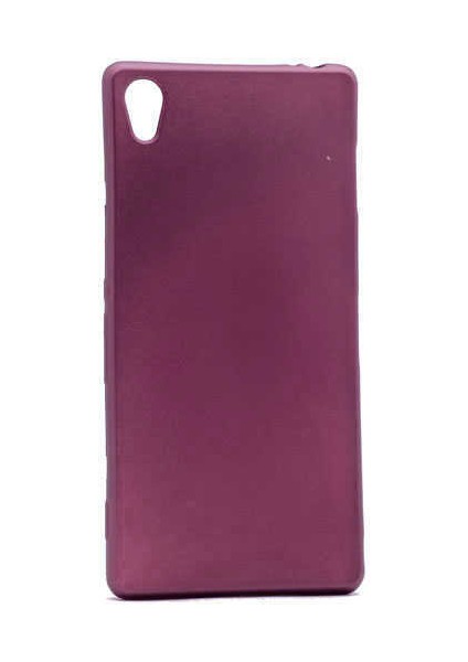 Sony Xperia Z2 Kılıf Soft Mat Premier Case - Mürdüm