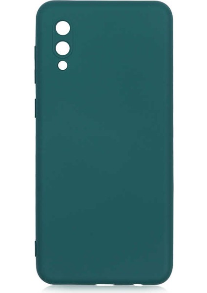 Samsung Galaxy A02 Kılıf Içi Kadife Lansman Kapak - Koyu Yeşil
