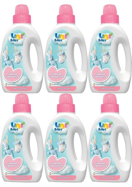 Çamaşır Yumuşatıcı 1500ML Hassas Ciltler Için/hipoalerjenik (Pembe) (6 Lı Set)