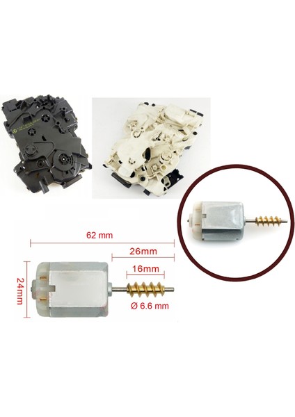 BGE670 Mercedes Vito W447 W448 Için Orta Kapı Kilit Motor Dişli Seti fiyatları